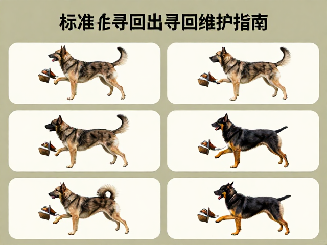 分阶段实施标准化寻回动作
