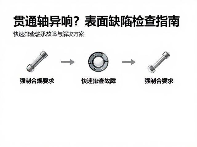 贯通轴异响?表面缺陷检查指南,快速排查轴承故障与解决方案