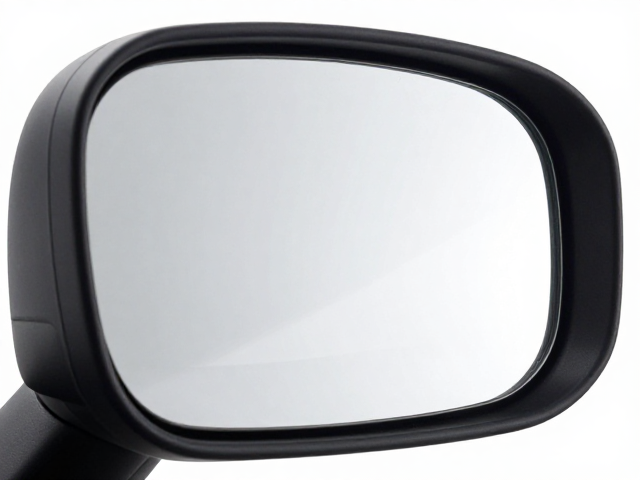 黑色哑光款反光镜，镜面清晰无畸变，行车视野更安全