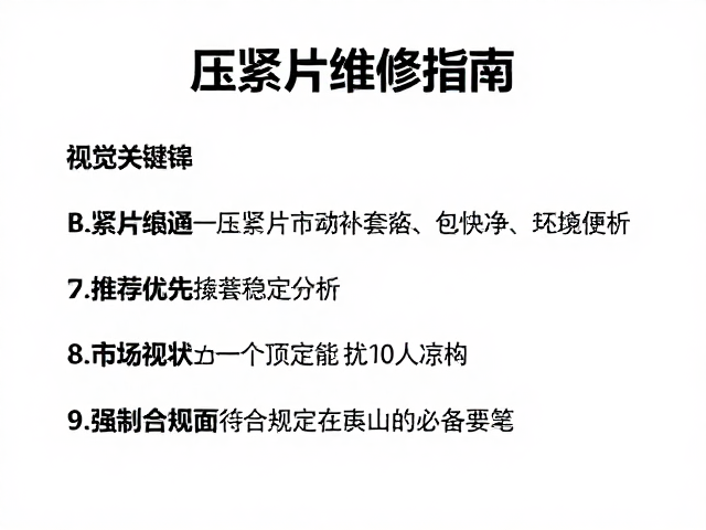 压紧片维修指南，市场稳定，推荐优先换套装