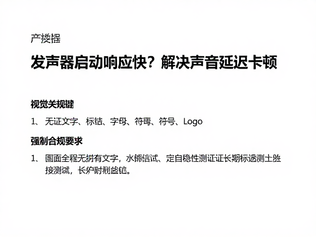 发声器启动响应快?排查线路虚接故障,解决声音延迟卡顿