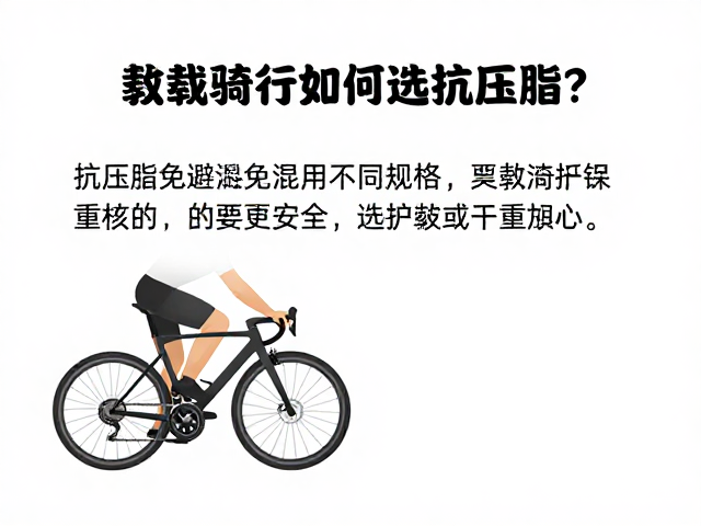 重载骑行如何选抗压脂？避免混用不同规格，保护链条更安全
