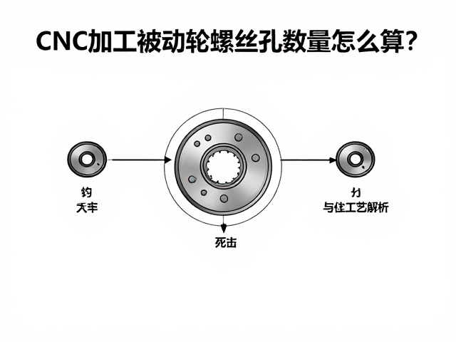 CNC加工被动轮螺丝孔数量怎么算?精度与工艺全解析