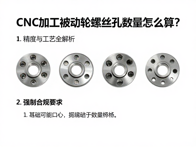 CNC加工被动轮螺丝孔数量怎么算？精度与工艺全解析