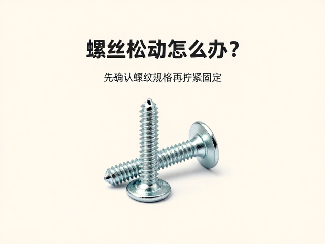 螺丝松动怎么办?先确认螺纹规格再拧紧固定螺丝