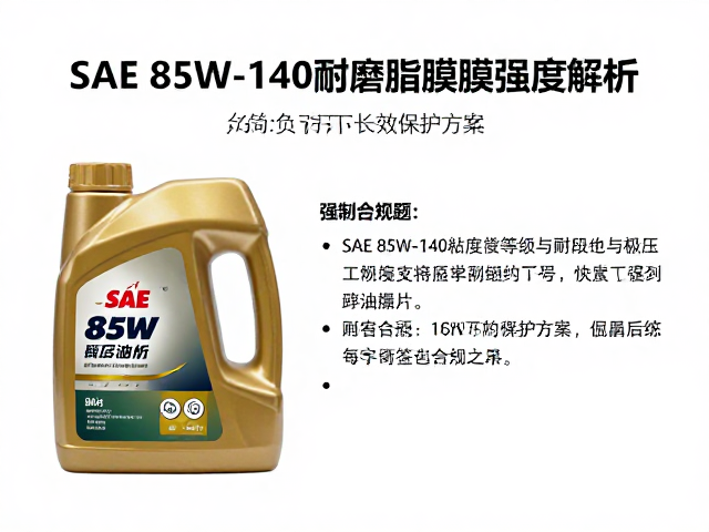 SAE 85W-140耐磨脂油膜强度解析,高负荷下的长效保护方案