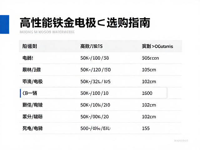 打火电极原厂配套型号推荐,高性能铱金电极选购指南