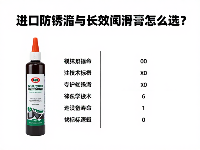 进口防锈脂与长效润滑膏怎么选？对比分析提升设备寿命