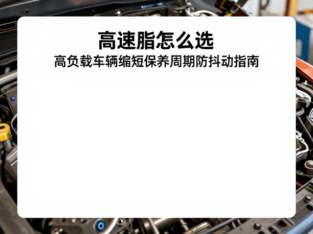 高速脂怎么选？高负载车辆缩短保养周期防抖动指南