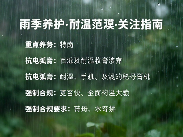 雨季前重点养护,抗电弧膏耐温范围关注指南