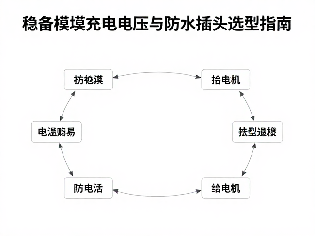 稳压模块充电电压与防水插头选型指南，保障设备安全稳定运行