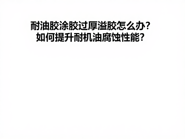 耐油胶涂胶过厚溢胶怎么办?如何提升耐机油腐蚀性能?