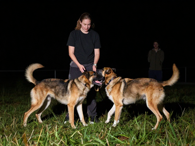 夜间训犬技巧，衔取与正向强化，让狗狗适应黑夜