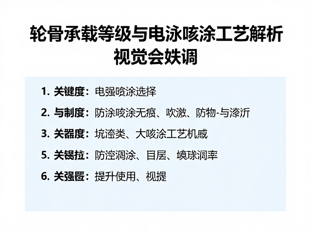轮骨承载等级与电泳喷涂工艺解析,提升强度与防腐