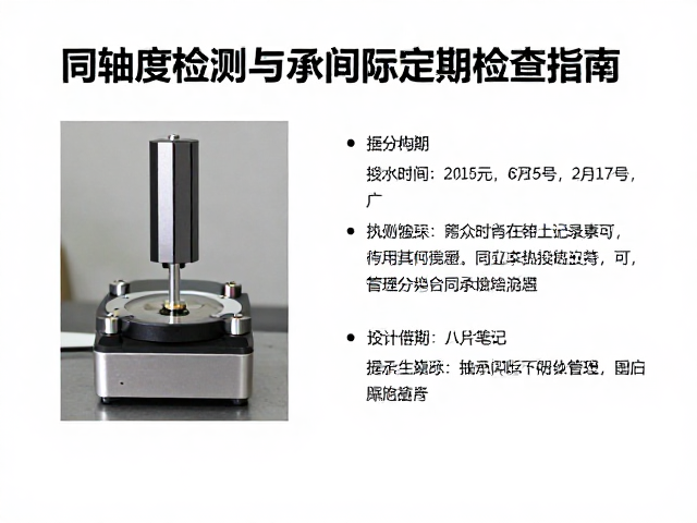 同轴度检测与轴承间隙定期检查指南,提升设备精度与寿命