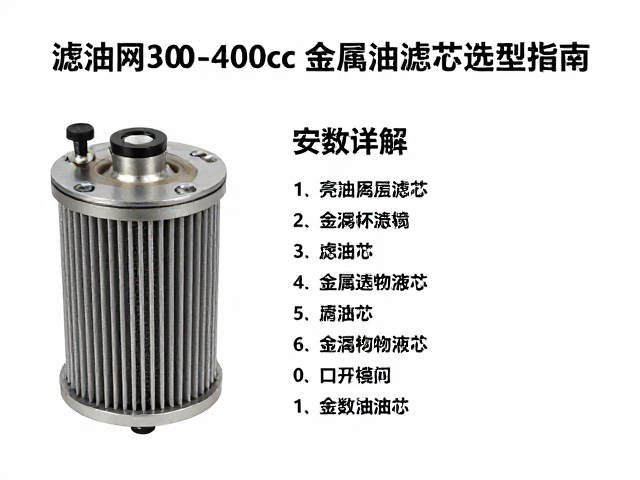 滤油网300-400cc金属壳体滤芯选型指南与安装详解
