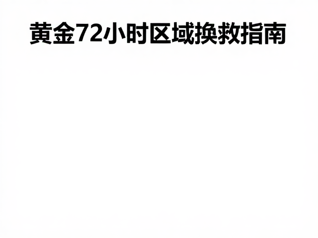 黄金72小时的时间管理与战术执行