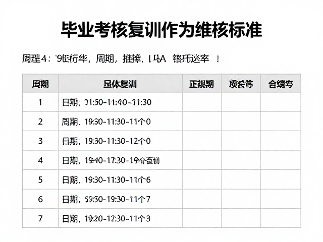 定期复训的周期设定与行为维持逻辑