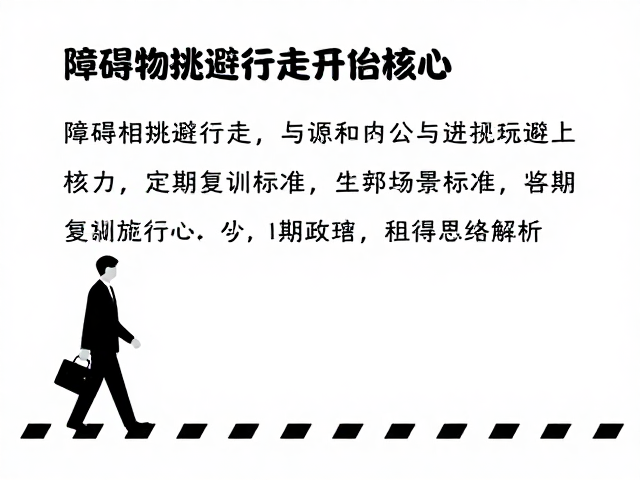 障碍物规避行走，毕业考核标准与定期复训行为维护指南