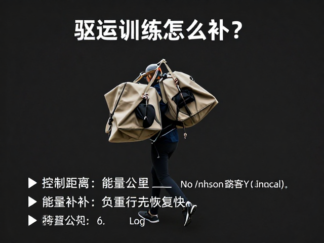 驮运训练后怎么补?控制距离,能量补充,负重行走恢复快