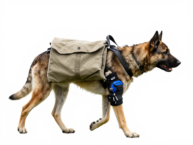 马犬驮运物资负重行走如何防止关节损伤？科学护膝指南