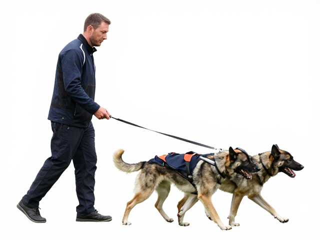 引导员与犬只的协同训练体系