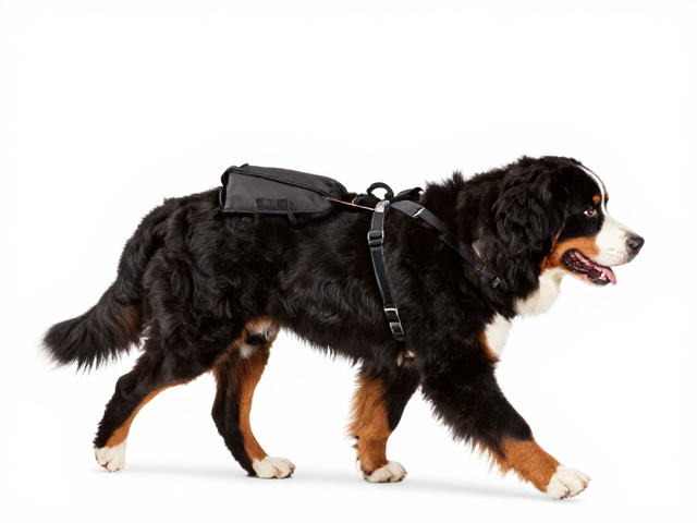 伯恩山犬驮运物资负重行走,如何训练牵引控制能力?