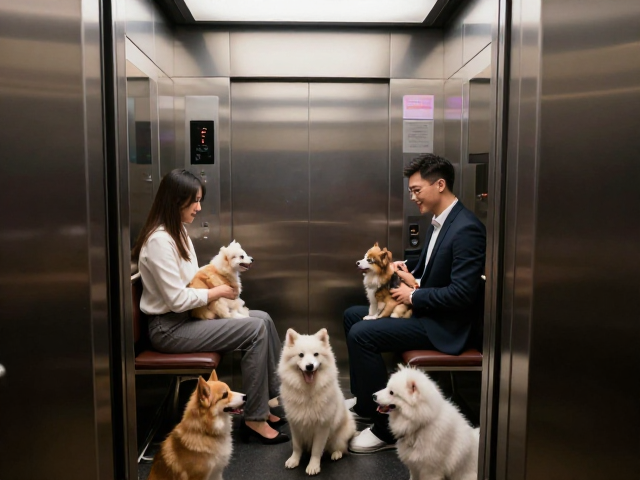 电梯进出礼仪,多宠相互干扰时如何优雅坐下?