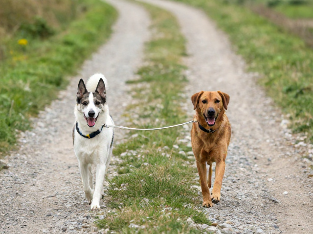 草丛碎石路随行训练，宠物户外急救指南，伴侣犬旅行必备