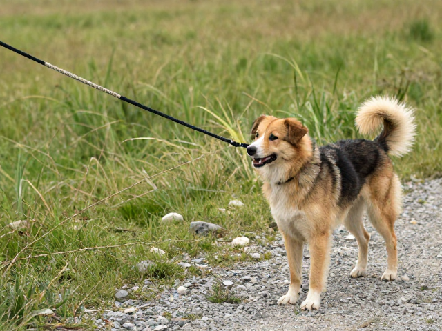 旅行伴侣犬训练，长绳防暴冲，从容应对草丛碎石路面随行