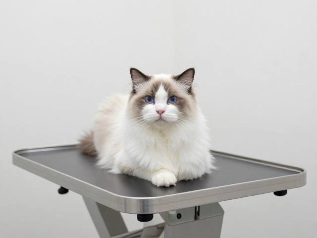 猫咪就医减压，利用模拟诊疗台适应宠物医院环境