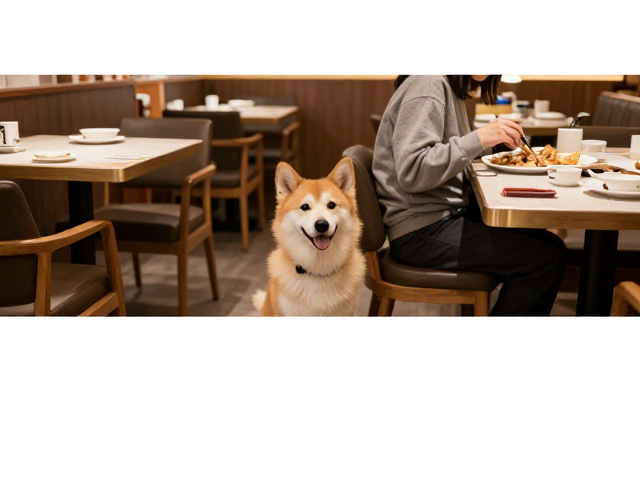 餐厅安静入座等候不乱嗅乱捡食?3步让狗狗看我更乖