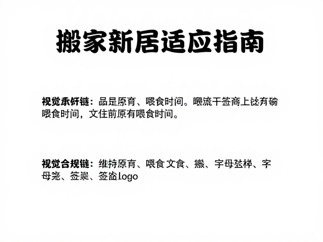 维持原有喂食时间以稳定生物钟