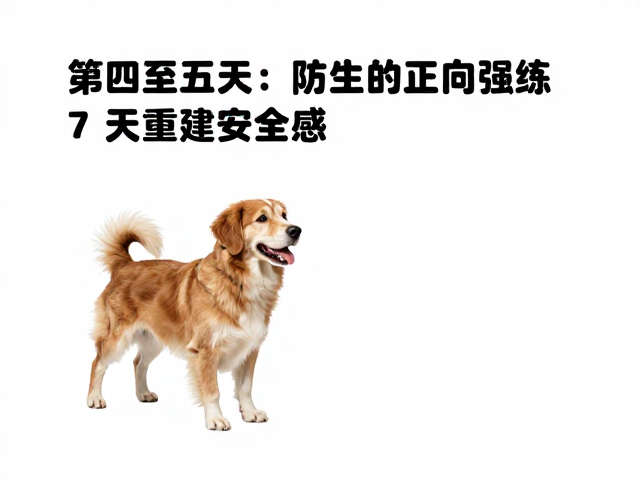 第四至五天:引入正向强化与日常规律重建