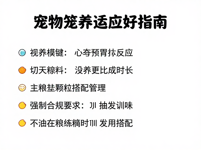 宠物笼养适应指南，控制训练时长与主粮颗粒搭配技巧
