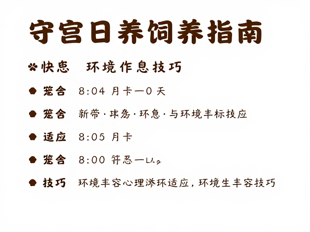 环境丰容与心理减压策略