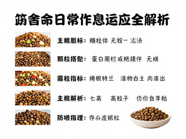 主粮颗粒选择与物理指标解析