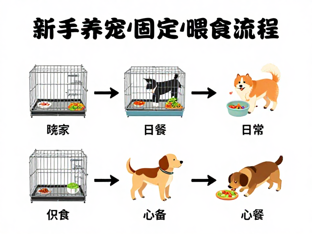 新手养宠必看，笼舍适应与固定喂食流程，打造狗狗健康作息