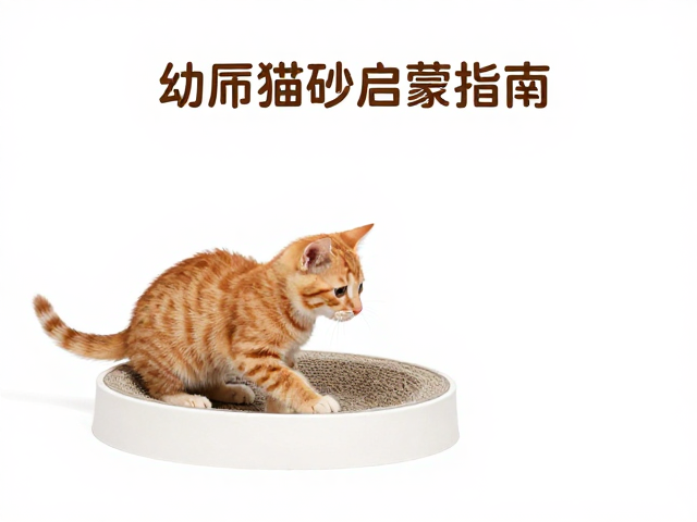 橘猫幼猫猫砂使用启蒙指南,选对猫抓板更护家