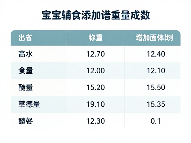 宝宝辅食添加，如何通过定期称重与增加固体比例，建立进食规矩启蒙