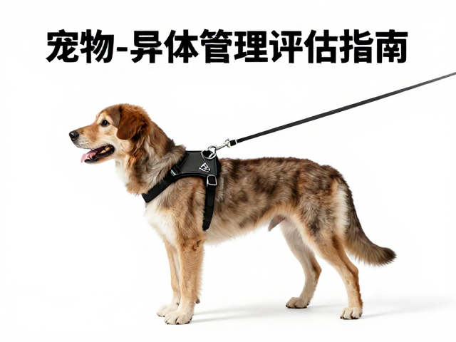 宠物体重管理评估指南,用牵引带轻柔辅助,缓慢随行引导健康瘦身