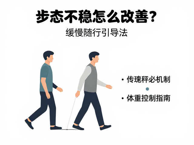 步态不稳怎么改善?缓慢随行引导法,体重控制指南