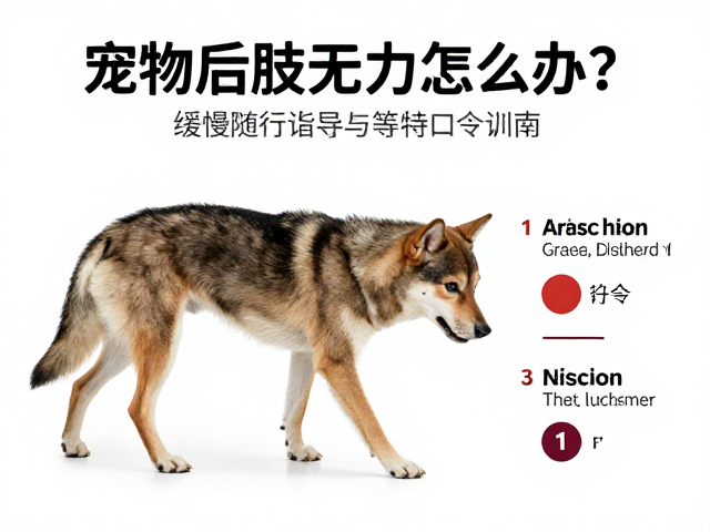 宠物后肢无力怎么办?缓慢随行引导与等待口令训练指南