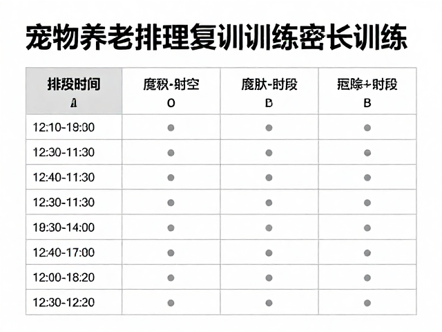 复训期间的日常执行与时长分配