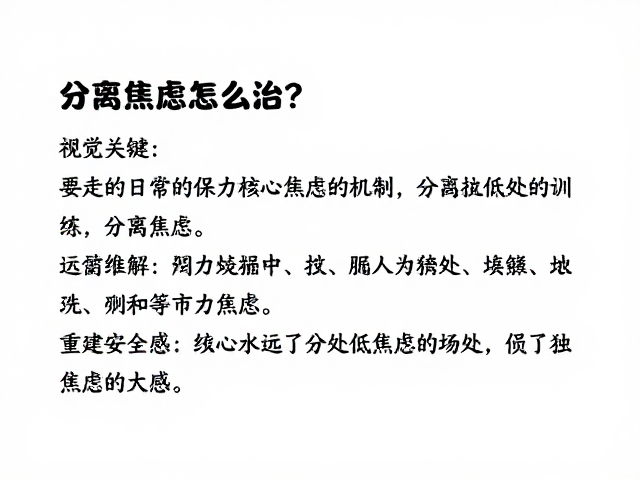 分离焦虑怎么治?每日固定练习独处低焦虑训练,重建安全感