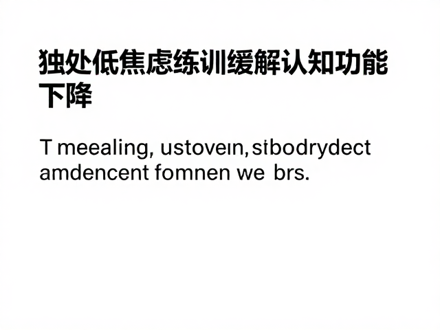 独处低焦虑训练,缓解宠物认知功能下降,必要时咨询兽医