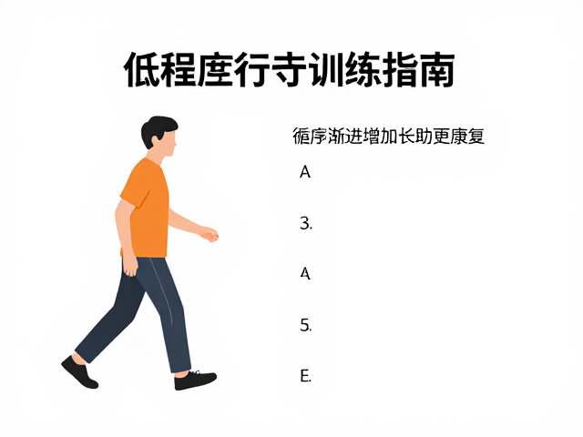 骨关节炎患者低强度行走训练指南，循序渐进增加时长助康复