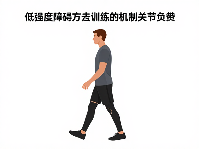 低强度障碍行走训练,降低关节负担,避免肌肉代偿的正确姿势
