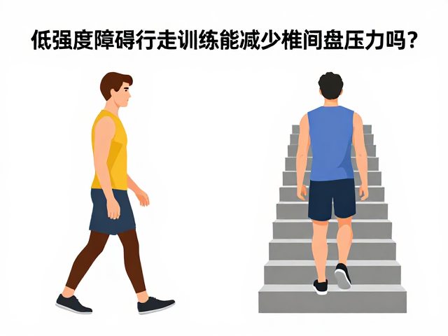 低强度障碍行走训练能减少椎间盘压力吗？对比长时间爬楼梯的危害