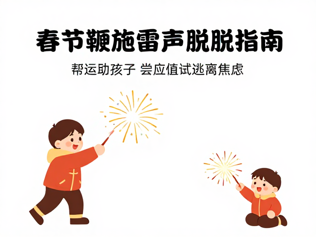 春节鞭炮雷声脱敏指南，帮助孩子适应烟花，尝试逃离焦虑